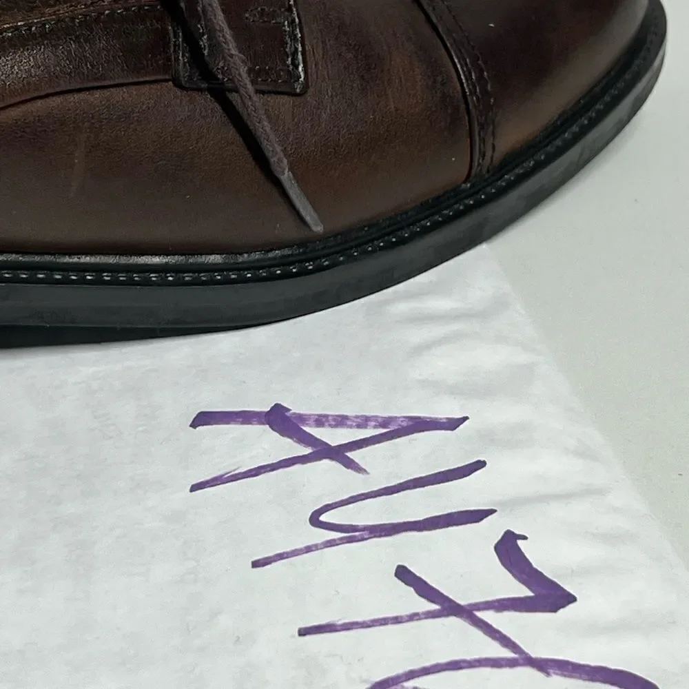Nunn Bush Brown  Leather Lace Up Oxfords 81480-02 Men's Size 11M See Description